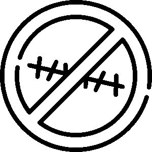 Geen incisies dus geen littekens